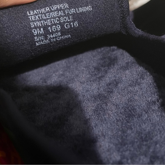 Tory Burch Billy Flannel Shearling Logo Slippers 9 - Picture 5 of 6